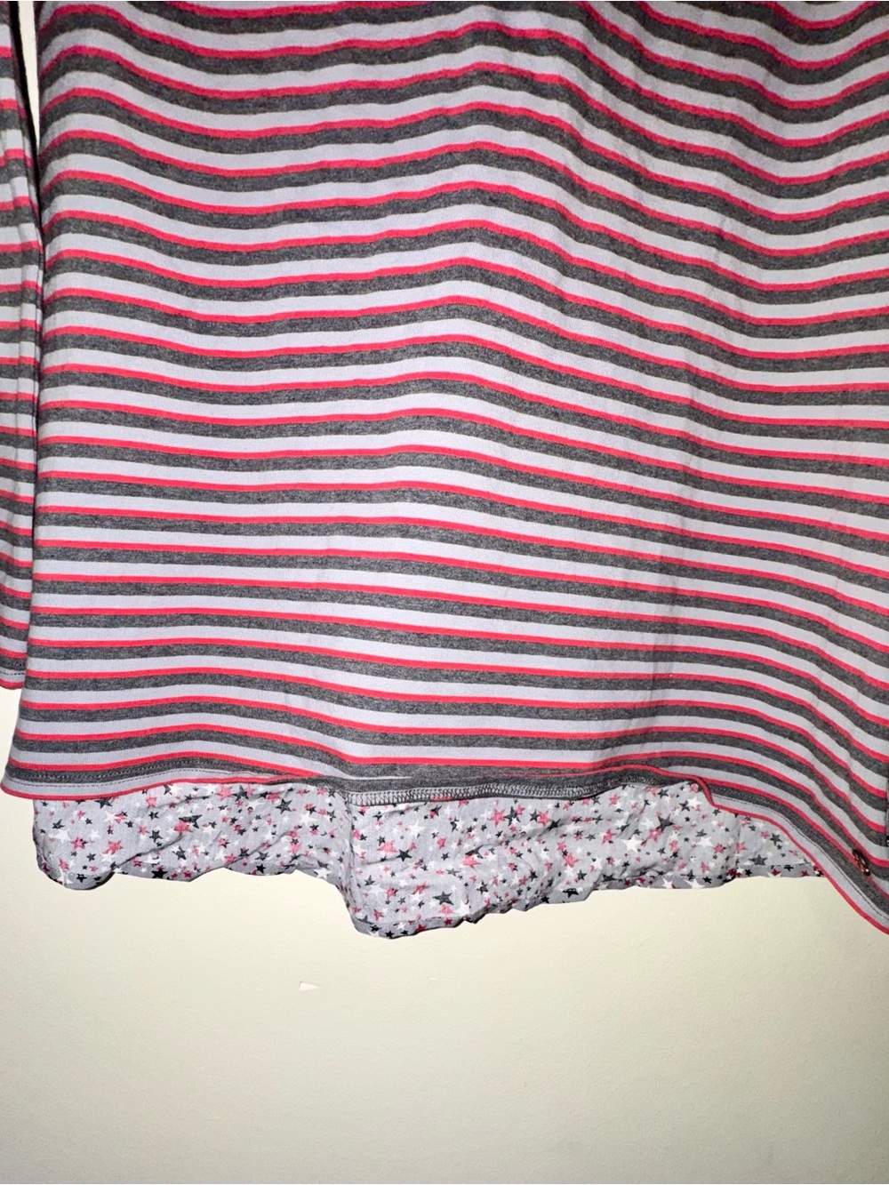 NWT Matilda Jane Land Among the Stars Gray Star and Striped Print Top - Picture 3 of 9